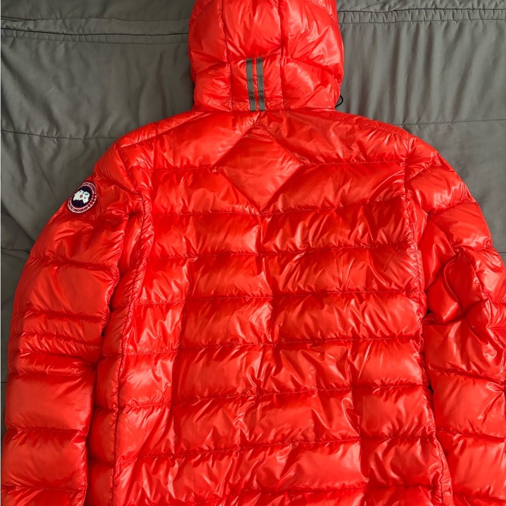 Canada Goose Crofton Hooded Down Parka- Medium - Signal Red- Brand New - Picture 3 of 8
